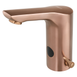 Stojąca bateria umywalkowa z mieszaczem, ROSE GOLD MATT, 24 V DC