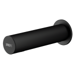 Nierdzewna naścienna bateria umywalkowa przeznaczona do wody zimnej lub wcześniej zmieszanej, czarna, 6 V