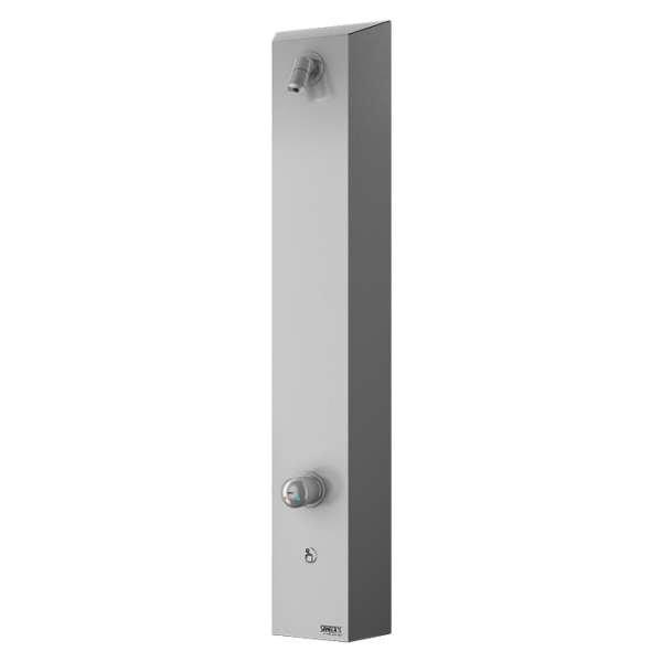 Nierdzewny automatyczny piezo panel prysznicowy, z mieszaczem, 24 V DC