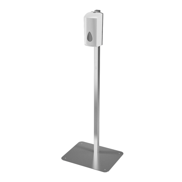 Automatyczny podajnik środka dezynfekcyjnego w formie sprayu ze stojakiem, pojemność 1 l, materiał biały plastik ABS