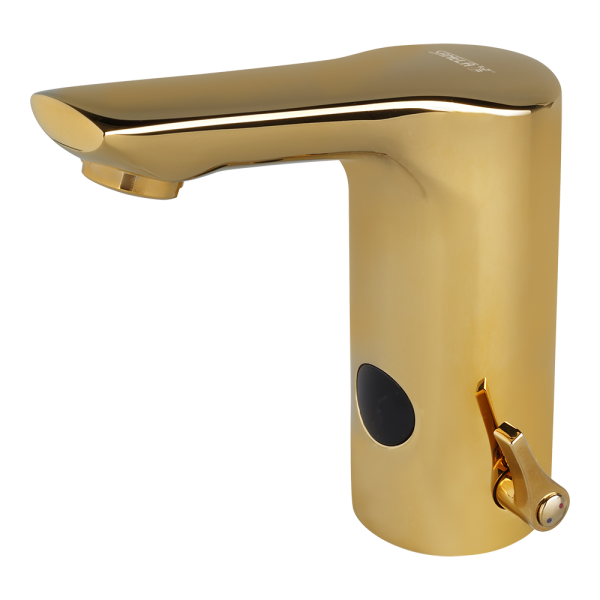 Stojąca bateria umywalkowa z mieszaczem, GOLD, 24 V DC
