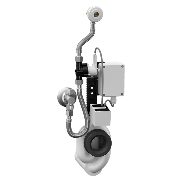 Radar flushing unit on the mounting rail, 6V