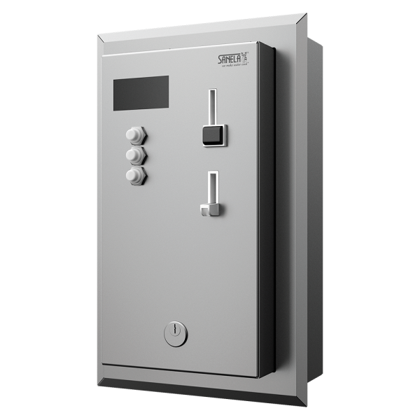 Podtynkowy automat od jednego do trzech prysznicy, 24 V DC, wybór prysznica przez automat, bezpośrednia kontrola