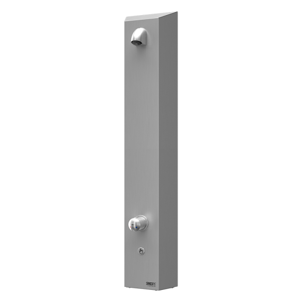 Nierdzewny automatyczny piezo panel prysznicowy, z mieszaczem, 24 V DC