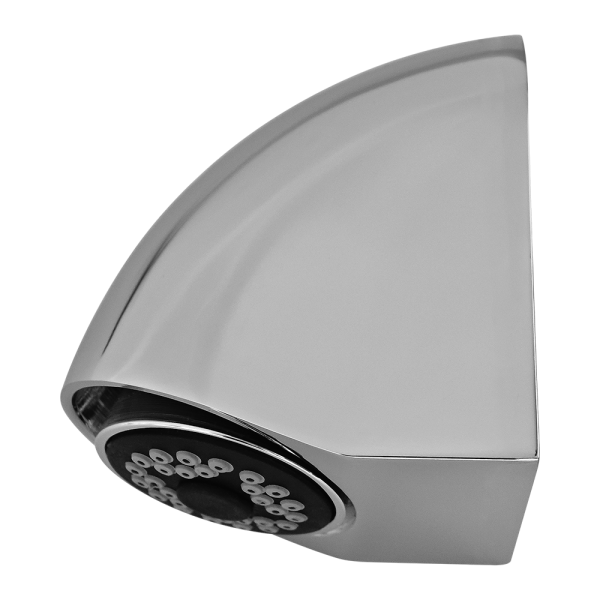 Wylewka prysznicowa wandaloodporna z regulacją kąta wypływu wody, anticalc